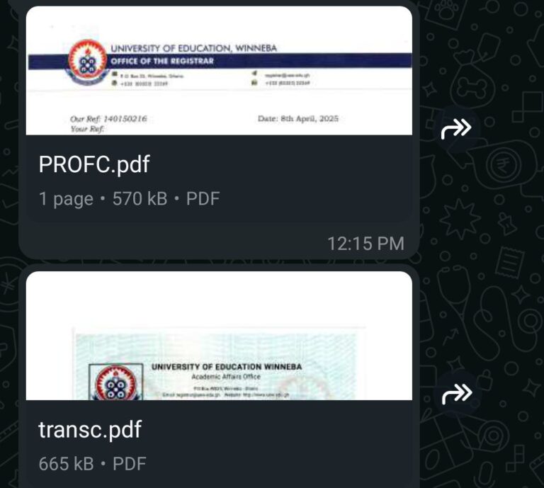 UEW Transcript