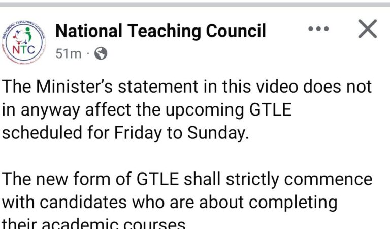 Has the GTLE Exam for This Month Been Cancelled? – NTC Issues Official Statement