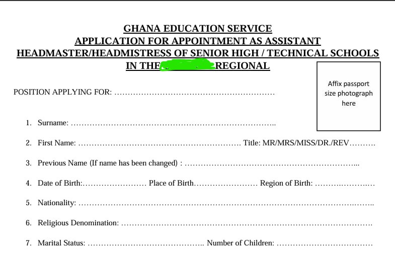 GES Opens Recruitment for Assistant Heads in Senior High and Technical Schools