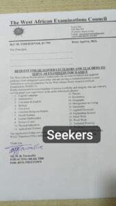 How to Become a BECE or WASSCE Examiner with WAEC: Download and Apply - Check How much WAEC Pays