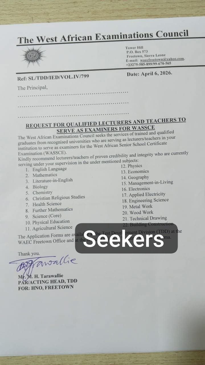 How to Become a BECE or WASSCE Examiner with WAEC: Download and Apply - Check How much WAEC Pays